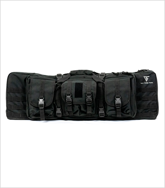 soft-sided double rifle case - black